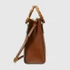GUCCI Diana tas met medium handvat aan de bovenkant - bruin leer