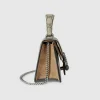 GUCCI Dionysus Mini tas met handvat aan de bovenkant - Beige en ebbenhout Supreme