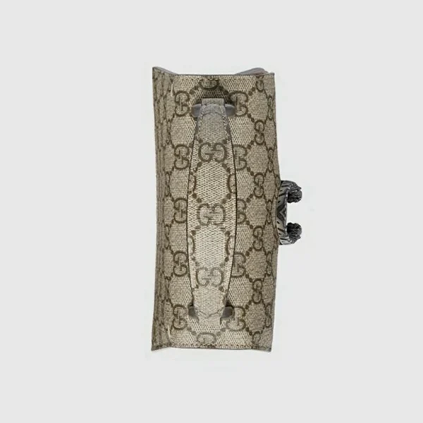 GUCCI Dionysus Mini tas met handvat aan de bovenkant - Beige en ebbenhout Supreme