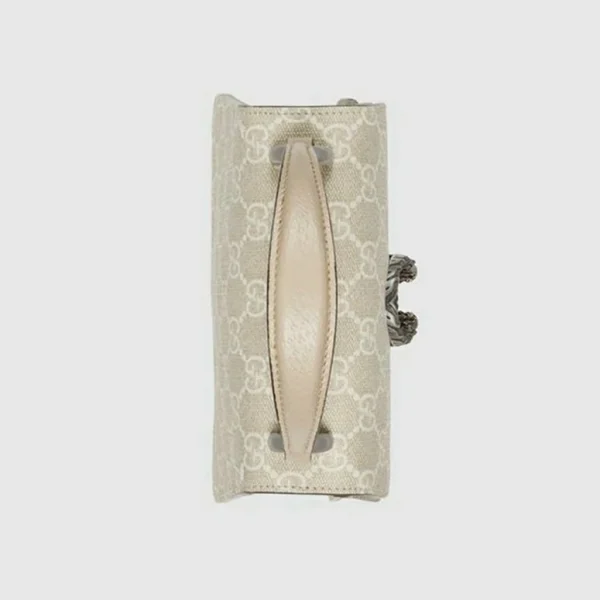 GUCCI Dionysus Mini tas met handvat aan de bovenkant - Beige en wit Supreme