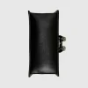 GUCCI Dionysus mini tas met handvat aan de bovenkant - zwart satijn