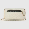GUCCI GG Marmont Mini Card Case Chain Portemonnee - Wit Leer