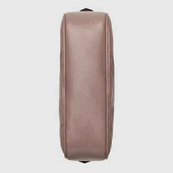 GUCCI GG Marmont kleine schoudertas - stoffig roze leer