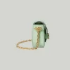 GUCCI Horsebit 1955 kleine schoudertas - lichtgroen leer