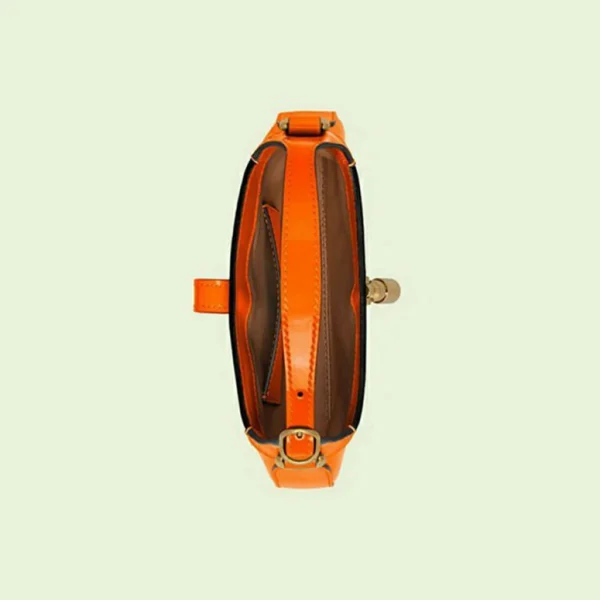 GUCCI Jackie 1961 mini schoudertas - oranje lakleer
