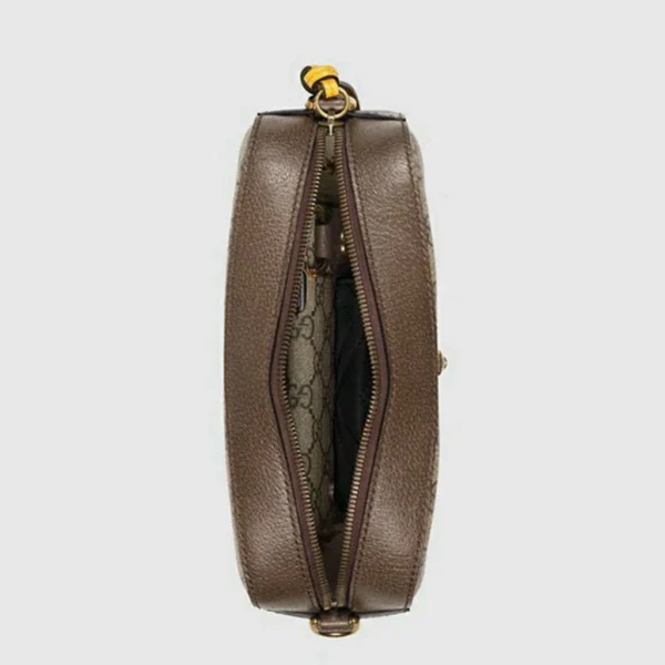 GUCCI Neo Vintage GG Supreme Messenger Bag - Beige en ebbenhout