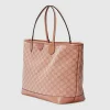 GUCCI Ophidia GG grote draagtas - roze canvas